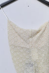 Un Morceau elastic lace asymmetric tube top um231sz19 meter white PUM38
